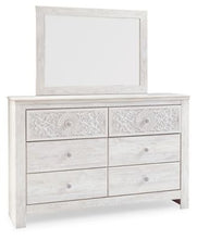 Load image into Gallery viewer, Paxberry - Whitewash - Dresser, Mirror - Medallion Drawer Pulls