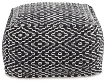 Load image into Gallery viewer, Jasett - Black / Ivory - Pouf