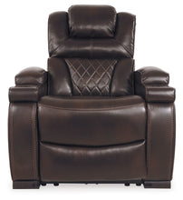 Load image into Gallery viewer, Warnerton - Brown Dark - Pwr Recliner/Adj Headrest