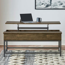 Load image into Gallery viewer, Byers - Engineered Wood Lift Top Coffee Table - Brown Oak