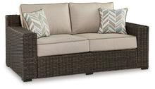 Load image into Gallery viewer, Coastline Bay - Brown - Loveseat W/Cushion
