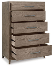 Load image into Gallery viewer, Chrestner - Gray - Five Drawer Chest