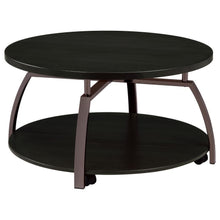 Load image into Gallery viewer, Dacre - Round Engineered Wood Top Coffee Table - Dark Gray