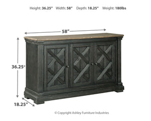 Tyler Creek - Black / Gray - Dining Room Server