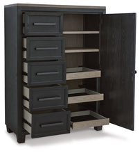 Load image into Gallery viewer, Foyland - Black / Brown - Door Chest