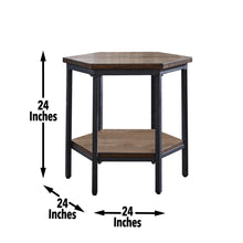 Load image into Gallery viewer, Ultimo - Hexagon End Table - Brown