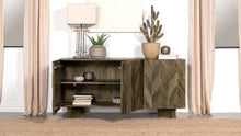 Load image into Gallery viewer, Tyler - 3 Door Solid Wood Sideboard Buffet Cabinet - Mango Brown