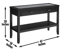 Load image into Gallery viewer, Garvine - Sintered Stone Sofa Table - Black