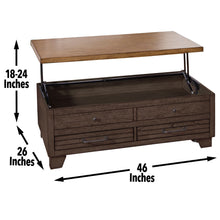 Load image into Gallery viewer, Bear Creek - Lift Top Table - Brown