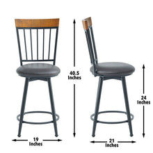 Load image into Gallery viewer, Tyler - Swivel Counter Chair (Set of 2) - Dark Gray
