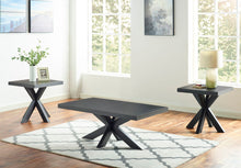 Load image into Gallery viewer, Harris - 3 Piece Table Set - Black