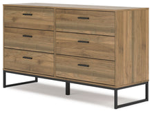 Load image into Gallery viewer, Deanlow - Honey - Six Drawer Dresser