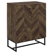 Load image into Gallery viewer, Carolyn - 2 Door Engineered Accent Wood Cabinet - Rustic Oak