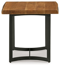 Load image into Gallery viewer, Fortmaine - Brown / Black - Rectangular End Table