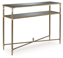 Load image into Gallery viewer, Cloverty - Aged Gold Finish - Sofa Table