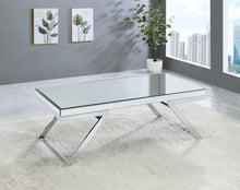 Load image into Gallery viewer, Alfresco - Mirrored Coffee Table - Silver