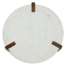 Load image into Gallery viewer, Isanti - White / Brown - Round Cocktail Table