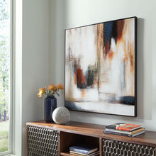 Load image into Gallery viewer, Pigeonford - White / Teal / Gold - Wall Art