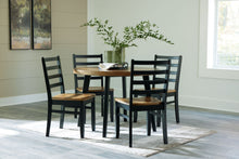 Load image into Gallery viewer, Blondon - Brown / Black - Dining Table And 4 Chairs (Set of 5)