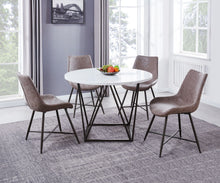 Load image into Gallery viewer, Ramona - Marble Top Round Dining Table - White