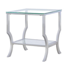 Load image into Gallery viewer, Saide - Square Glass Top Side End Table - Chrome