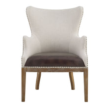 Load image into Gallery viewer, George - Wingback Accent Chair - Two Tone