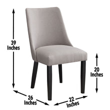 Load image into Gallery viewer, Xena - Upholstered Side Chair (Set of 2) - Gray