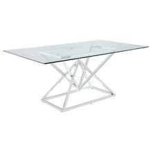 Load image into Gallery viewer, Beaufort - Rectangular Glass Top Dining Table - Chrome