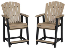 Load image into Gallery viewer, Fairen Trail - Black / Driftwood - Barstool (Set of 2)