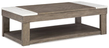 Load image into Gallery viewer, Loyaska - Grayish Brown / White - Lift Top Cocktail Table