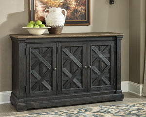 Tyler Creek - Black / Gray - Dining Room Server