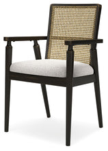 Load image into Gallery viewer, Galliden - Black - Dining Upholstered Arm Chair (Set of 2)