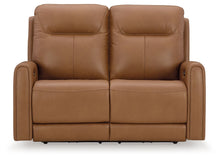 Load image into Gallery viewer, Tryanny - Butterscotch - Power Reclining Loveseat/ Adj Headrest