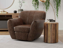 Load image into Gallery viewer, Tamesis - Swivel Accent Chair Armchair - Chocolate Brown
