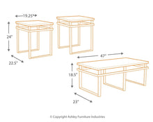 Load image into Gallery viewer, Laney - Black - Occasional Table Set (Set of 3)