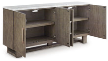 Load image into Gallery viewer, Loyaska - Grayish Brown / White - Extra Large TV Stand