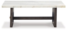 Load image into Gallery viewer, Burkhaus - White / Dark Brown - Rectangular Cocktail Table