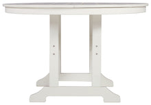 Load image into Gallery viewer, Crescent Luxe - White - Round Dining Table W/Umb Opt