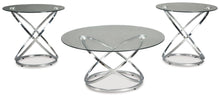 Load image into Gallery viewer, Hollynyx - Chrome Finish - Occasional Table Set (Set of 3)