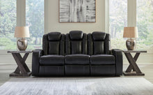 Load image into Gallery viewer, Caveman Den - Midnight - Power Reclining Sofa With Adj Headrest