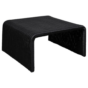 Cahya - Woven Rattan Square Coffee Table - Black