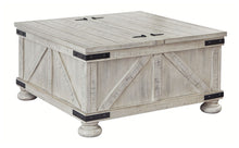 Load image into Gallery viewer, Carynhurst - Whitewash - Cocktail Table with Storage