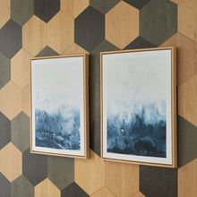 Load image into Gallery viewer, Holport - Blue / White - Wall Art Set (Set of 2)