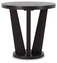 Load image into Gallery viewer, Chasinfield - Dark Brown - Round End Table