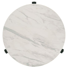 Load image into Gallery viewer, Tandi - Round Faux Marble Side End Table - White And Black