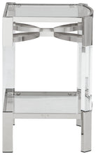 Load image into Gallery viewer, Chaseton - Clear / Silver Finish - Accent Table