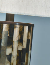 Load image into Gallery viewer, Ellford - Black / Brown / Cream - Poly Table Lamp