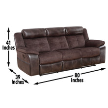 Load image into Gallery viewer, Pueblo - Manual Recliner Sofa - Dark Brown