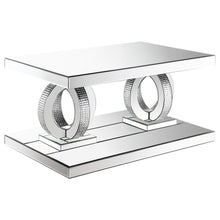 Load image into Gallery viewer, Breena - Rectangular Mirrored Acrylic Coffee Table - Silver