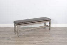 Load image into Gallery viewer, Homestead Hills - Bench, Cushion Seat - Dark Brown